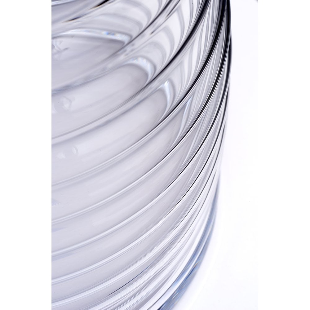 Milne Glass Table Lamp With Grey Shade QN-MILNE-TL-GREY