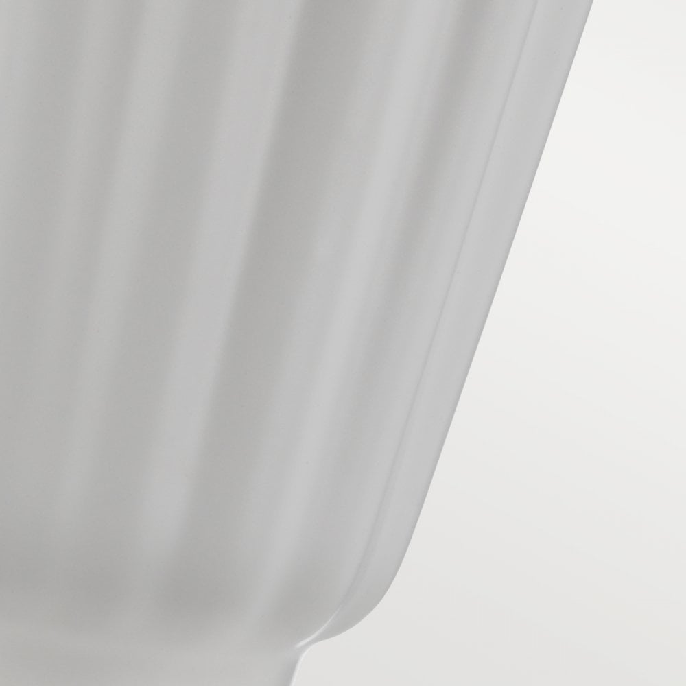 Bexley Satin White Ceramic Table Lamp In Brushed Brass Finish QN-BEXLEY-TL-WBB