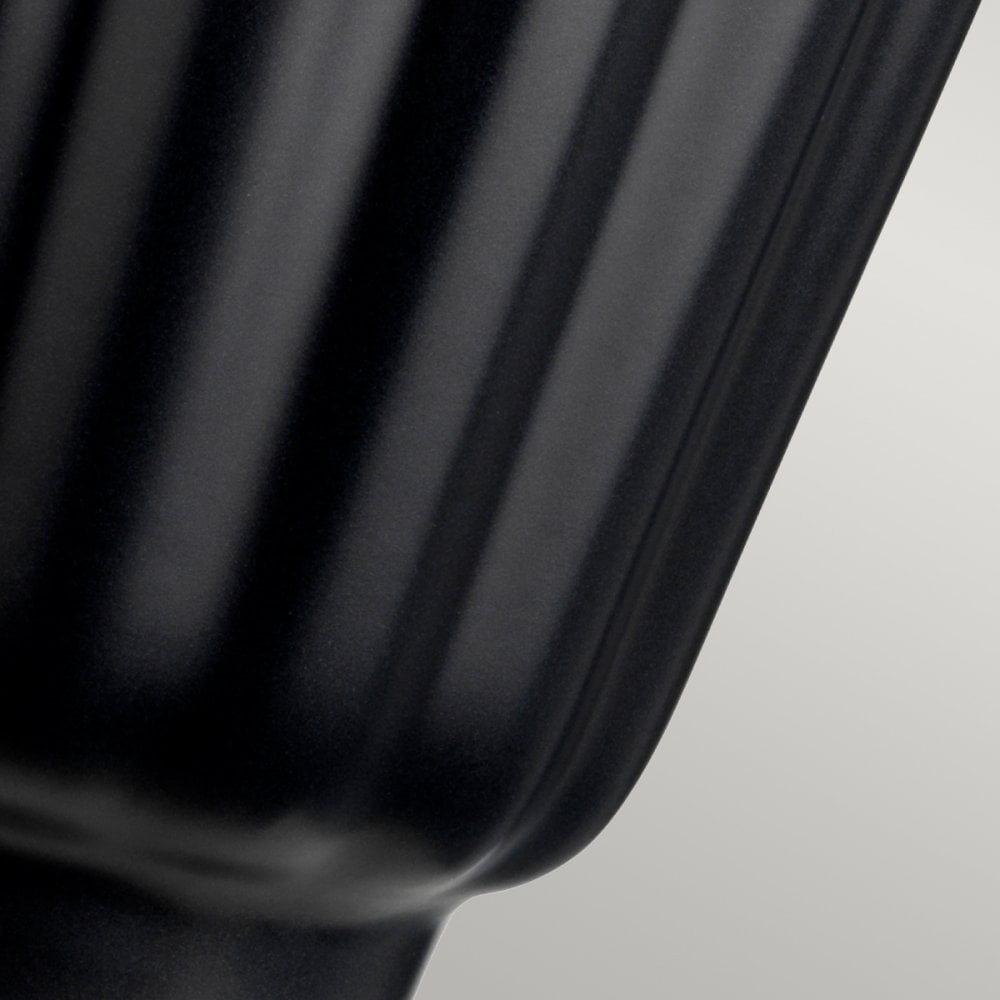 Bexley Satin Black Ceramic Table Lamp In Polished Nickel Finish QN-BEXLEY-TL-BKPN
