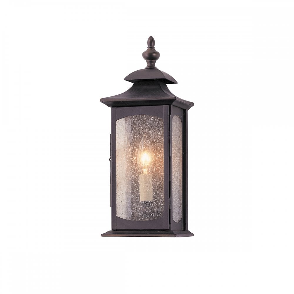 Market Square Outdoor 1 Light Wall Light In Oil Rubbed Bronze Finish QN-MARKET-SQUARE-S