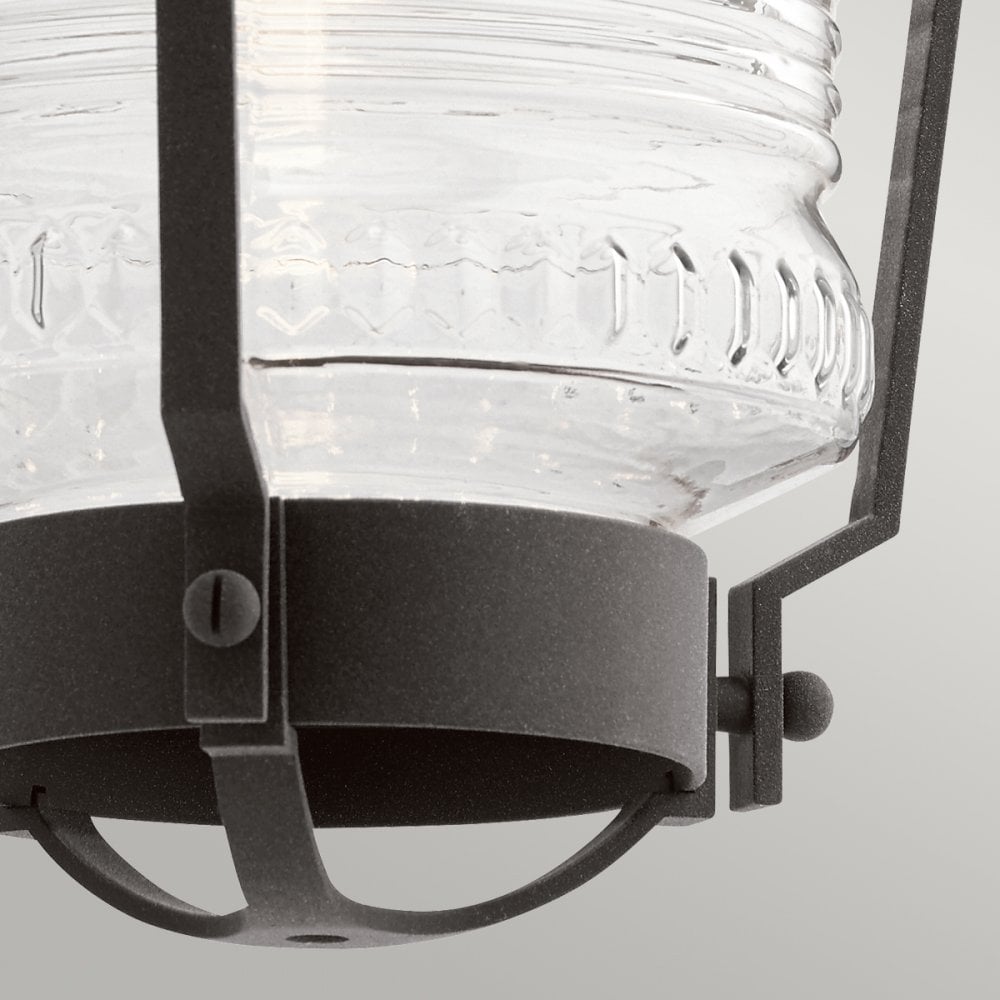 Chance Harbor Outdoor 1 Light Wall Lantern In Weathered Zinc QN-CHANCE-HARBOR-L