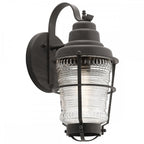 Chance Harbor Outdoor 1 Light Wall Lantern In Weathered Zinc QN-CHANCE-HARBOR-M