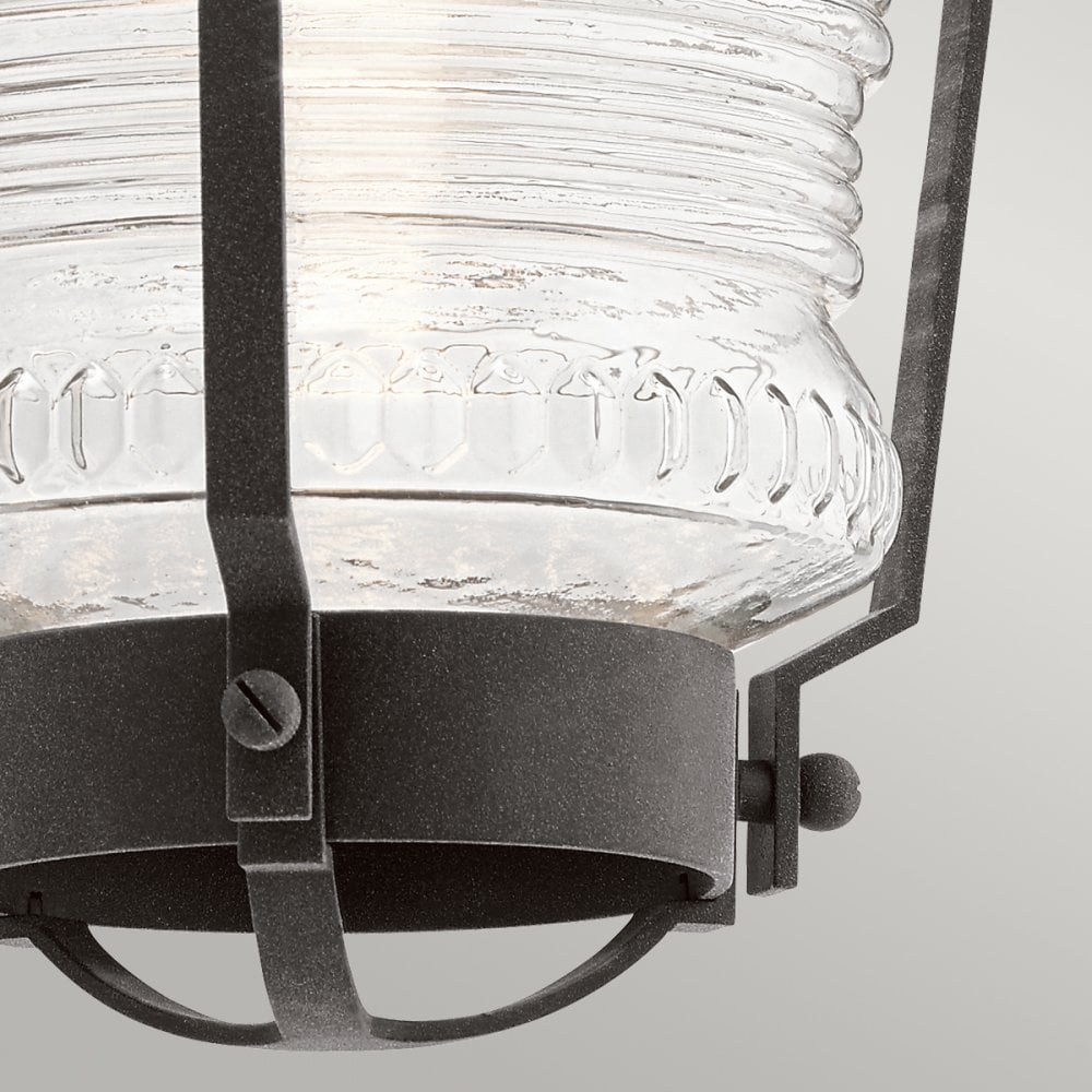 Chance Harbor Outdoor 1 Light Wall Lantern In Weathered Zinc QN-CHANCE-HARBOR-M