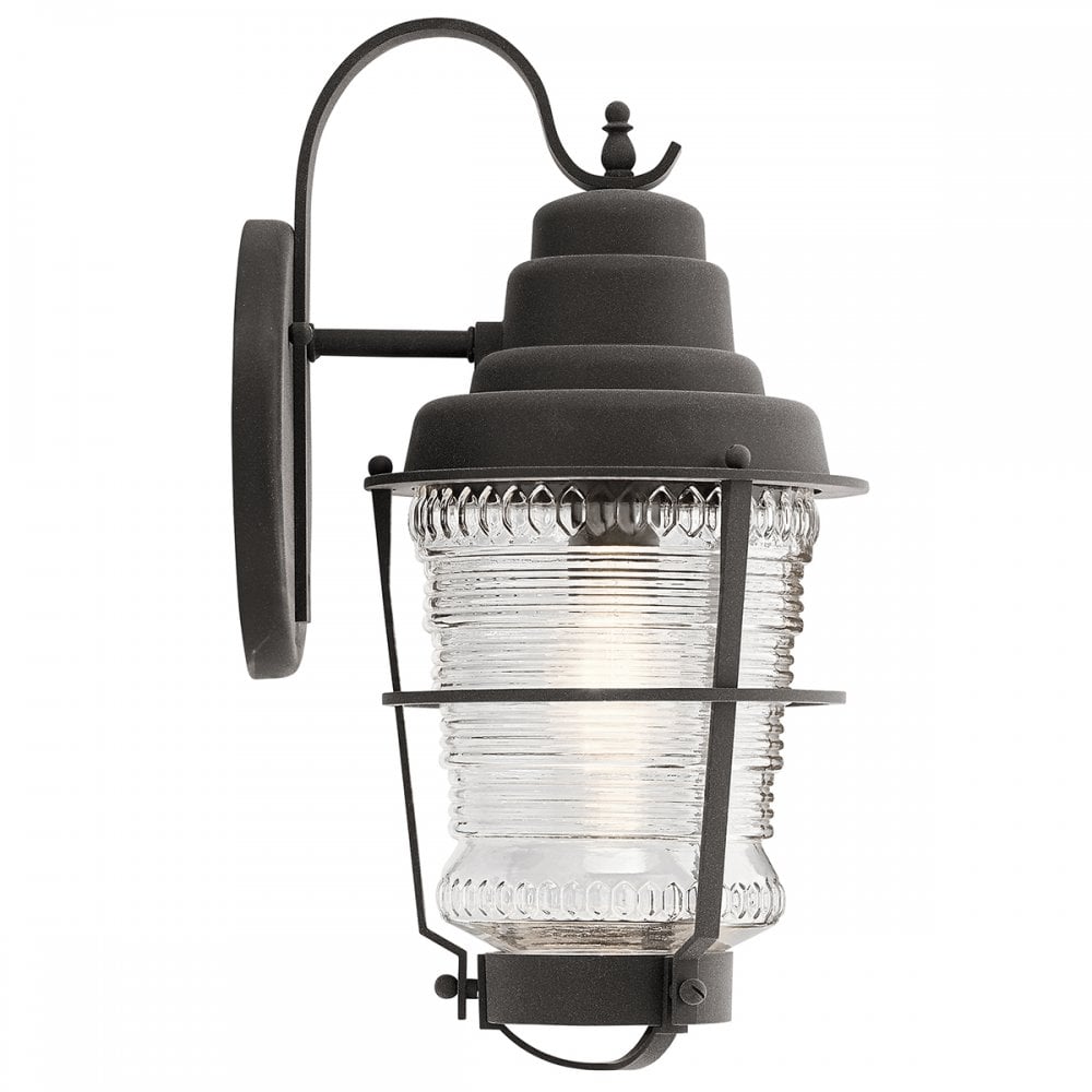 Chance Harbor Outdoor 1 Light Wall Lantern In Weathered Zinc QN-CHANCE-HARBOR-M