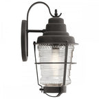 Chance Harbor Outdoor 1 Light Wall Lantern In Weathered Zinc QN-CHANCE-HARBOR-M