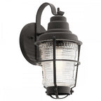Chance Harbor Outdoor 1 Light Wall Lantern In Weathered Zinc QN-CHANCE-HARBOR-S