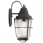 Chance Harbor Outdoor 1 Light Wall Lantern In Weathered Zinc QN-CHANCE-HARBOR-S