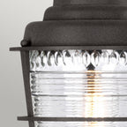 Chance Harbor Outdoor 1 Light Pedestal Lantern In Weathered Zinc QN-CHANCE-HARBOR3