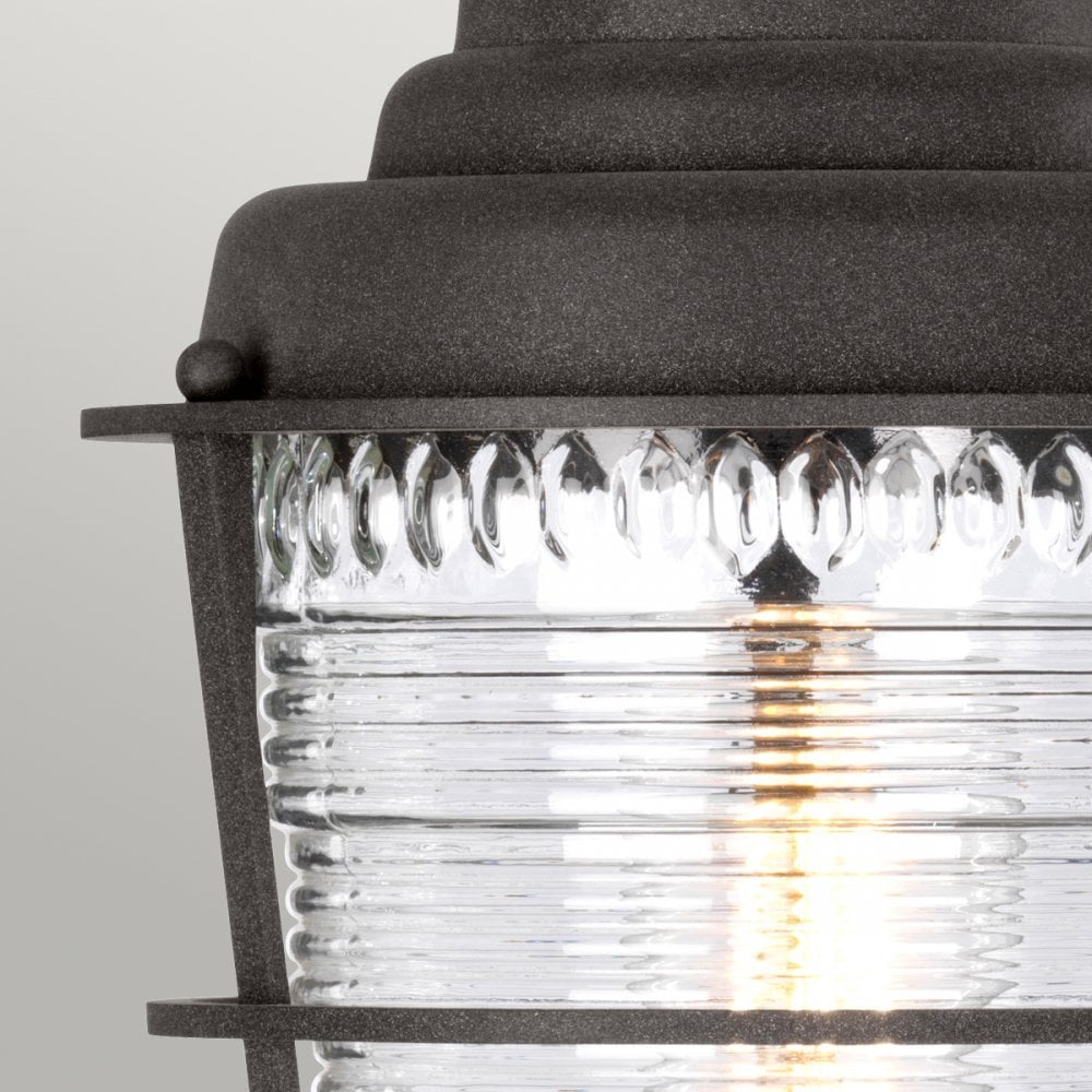 Chance Harbor Outdoor 1 Light Pedestal Lantern In Weathered Zinc QN-CHANCE-HARBOR3