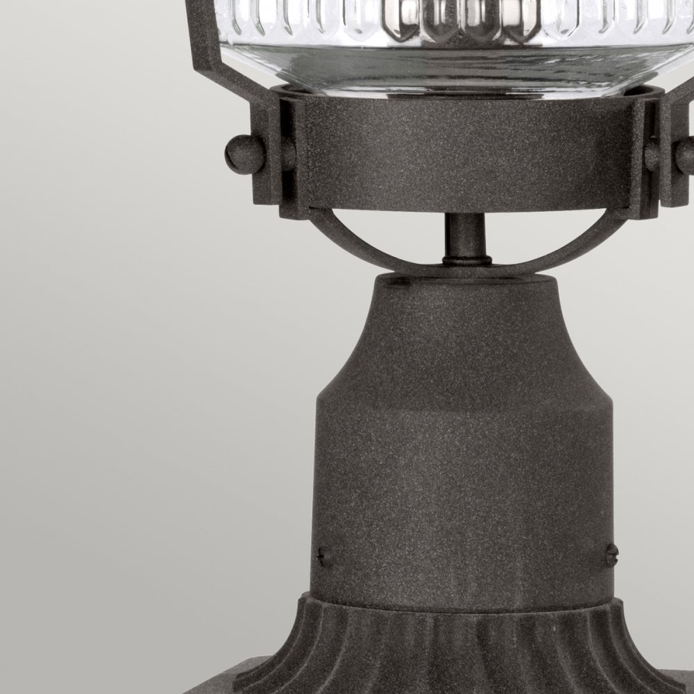 Chance Harbor Outdoor 1 Light Pedestal Lantern In Weathered Zinc QN-CHANCE-HARBOR3
