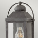 Anchorage Outdoor 1 Light Wall Lantern In Aged Zinc Finish QN-ANCHORAGE-S