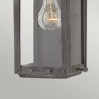 Anchorage Outdoor 1 Light Wall Lantern In Aged Zinc Finish QN-ANCHORAGE-S