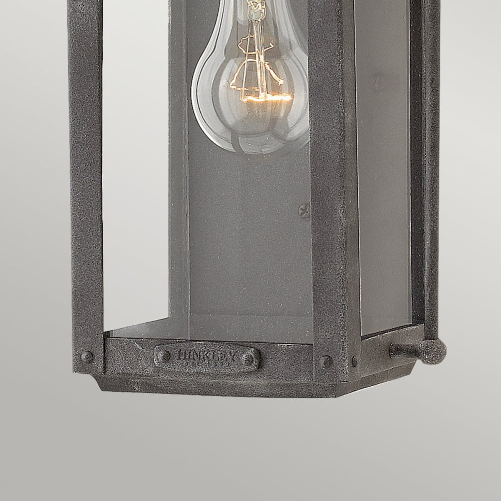 Anchorage Outdoor 1 Light Wall Lantern In Aged Zinc Finish QN-ANCHORAGE-S