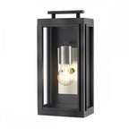Sutcliffe Outdoor 1 Light Wall Lantern In Aged Zinc QN-SUTCLIFFE-S-AZ