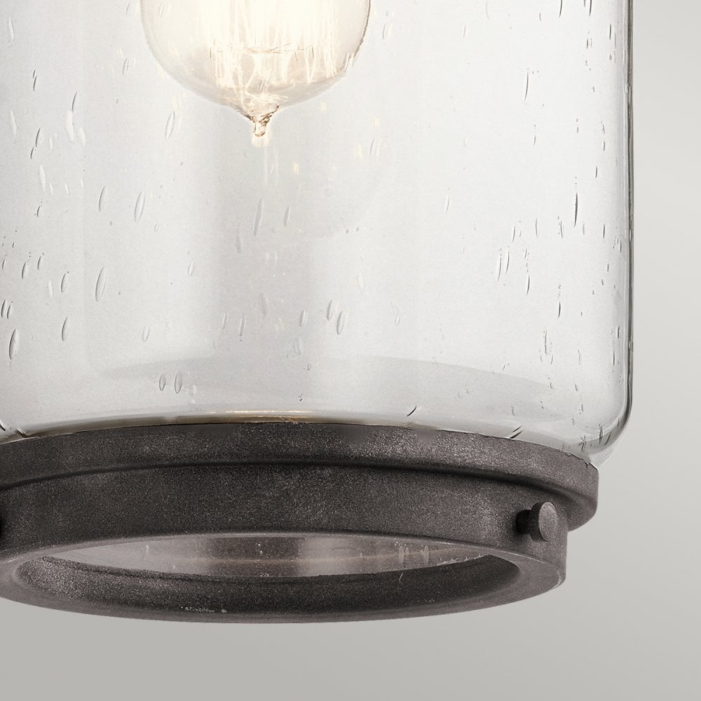 Andover 1 Light Wall Lantern In Weathered Zinc Finish QN-ANDOVER-L