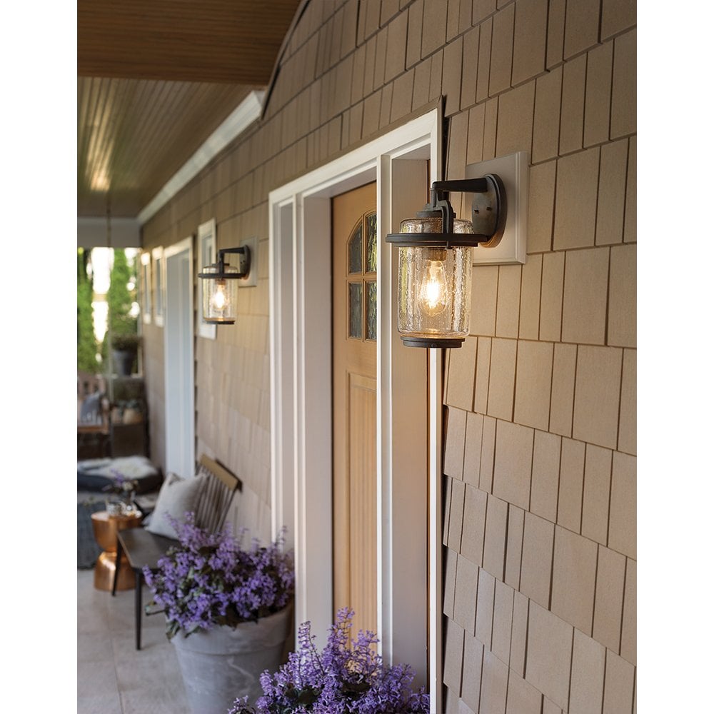 Andover 1 Light Wall Lantern In Weathered Zinc Finish QN-ANDOVER-M