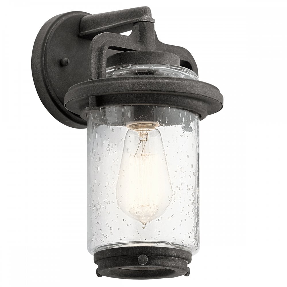 Andover 1 Light Wall Lantern In Weathered Zinc Finish QN-ANDOVER-S