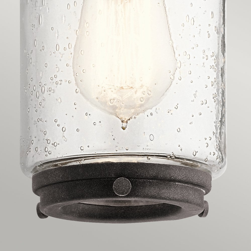 Andover 1 Light Wall Lantern In Weathered Zinc Finish QN-ANDOVER-S