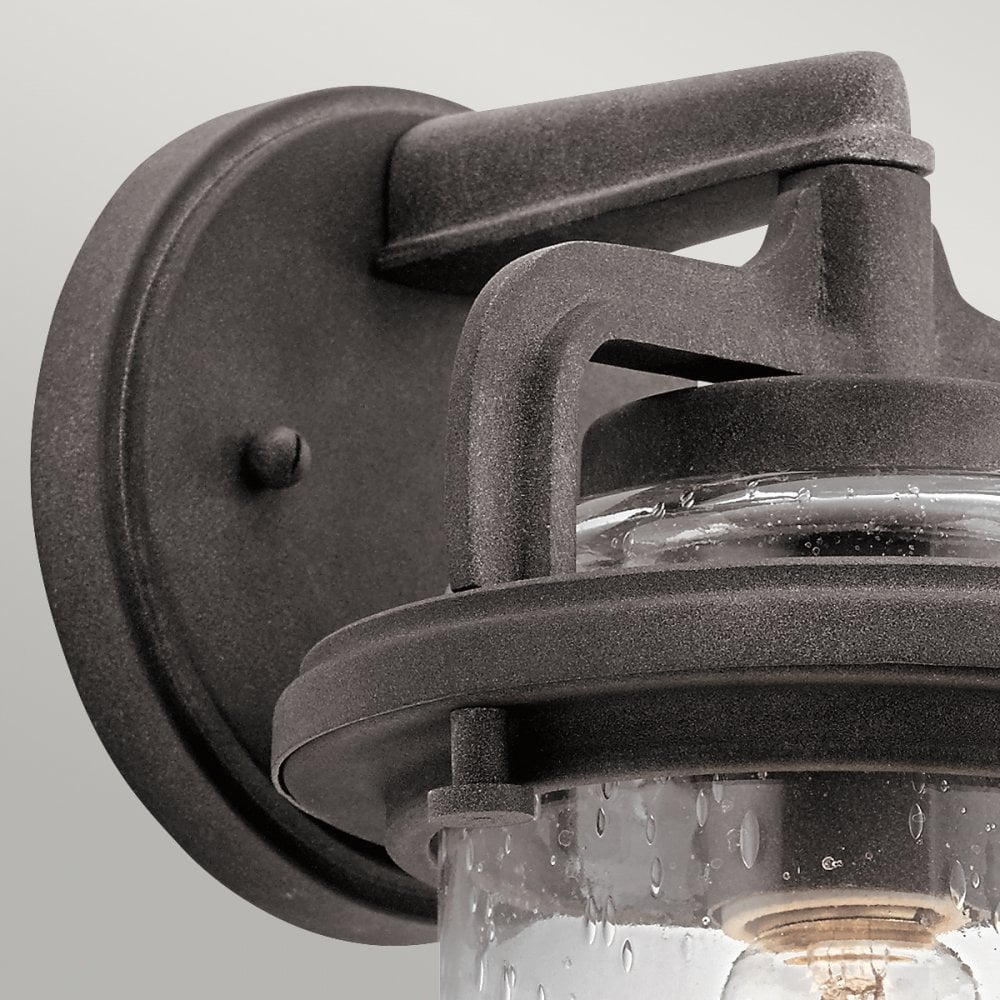 Andover 1 Light Wall Lantern In Weathered Zinc Finish QN-ANDOVER-S