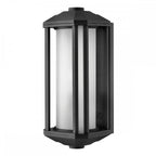 Castelle Outdoor Medium Wall Lantern In Black Finish QN-CASTELLE-M-BLK