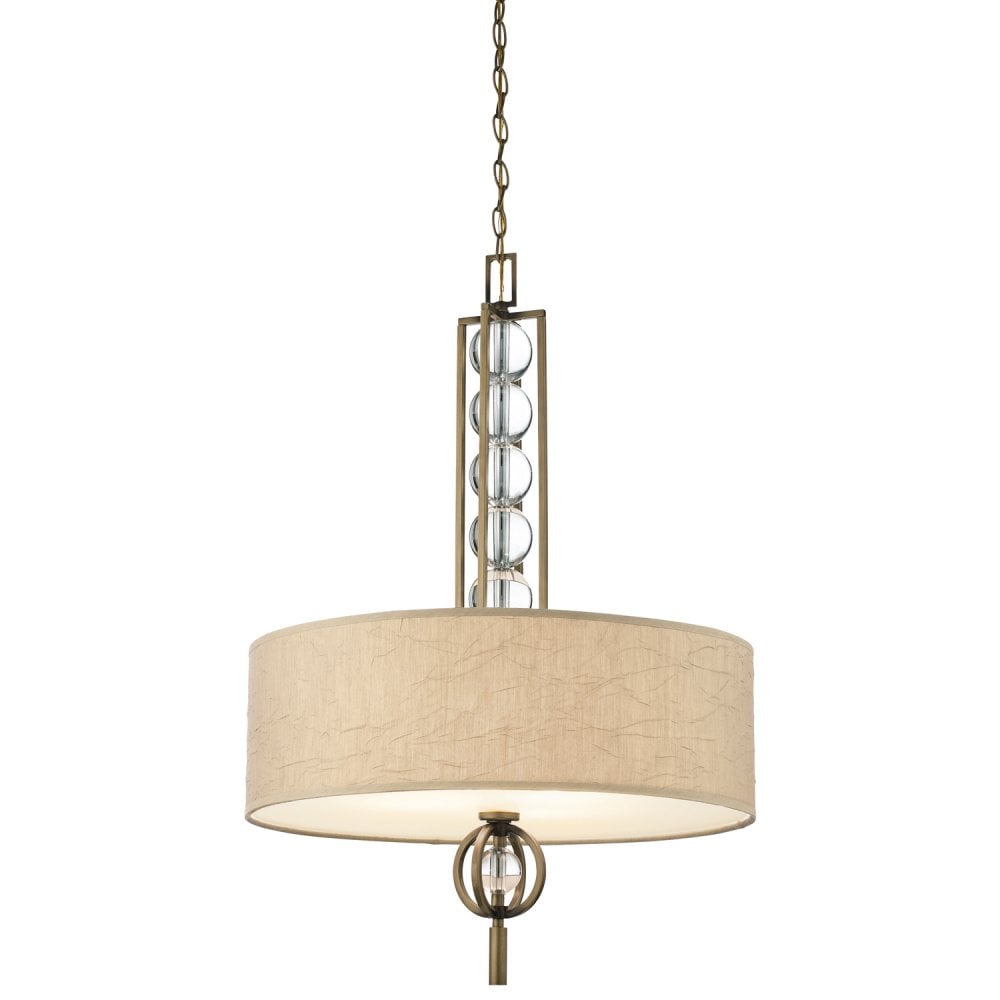 Celestial 3 Light Bronze Ceiling Pendant with Shade KL-CELESTIAL-3P