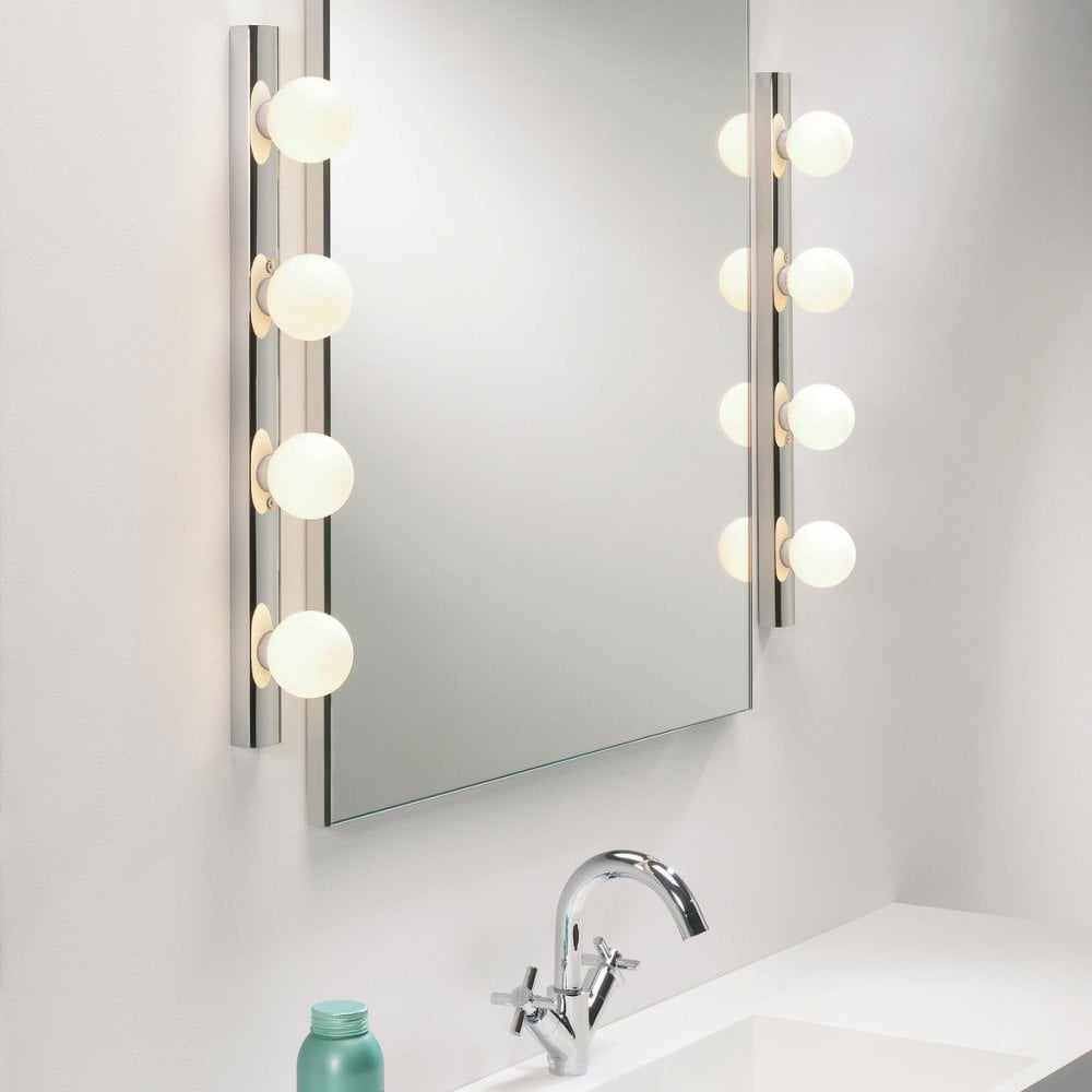 Cabaret Bathroom Wall Light In Polished Chrome Finish IP44 1087009