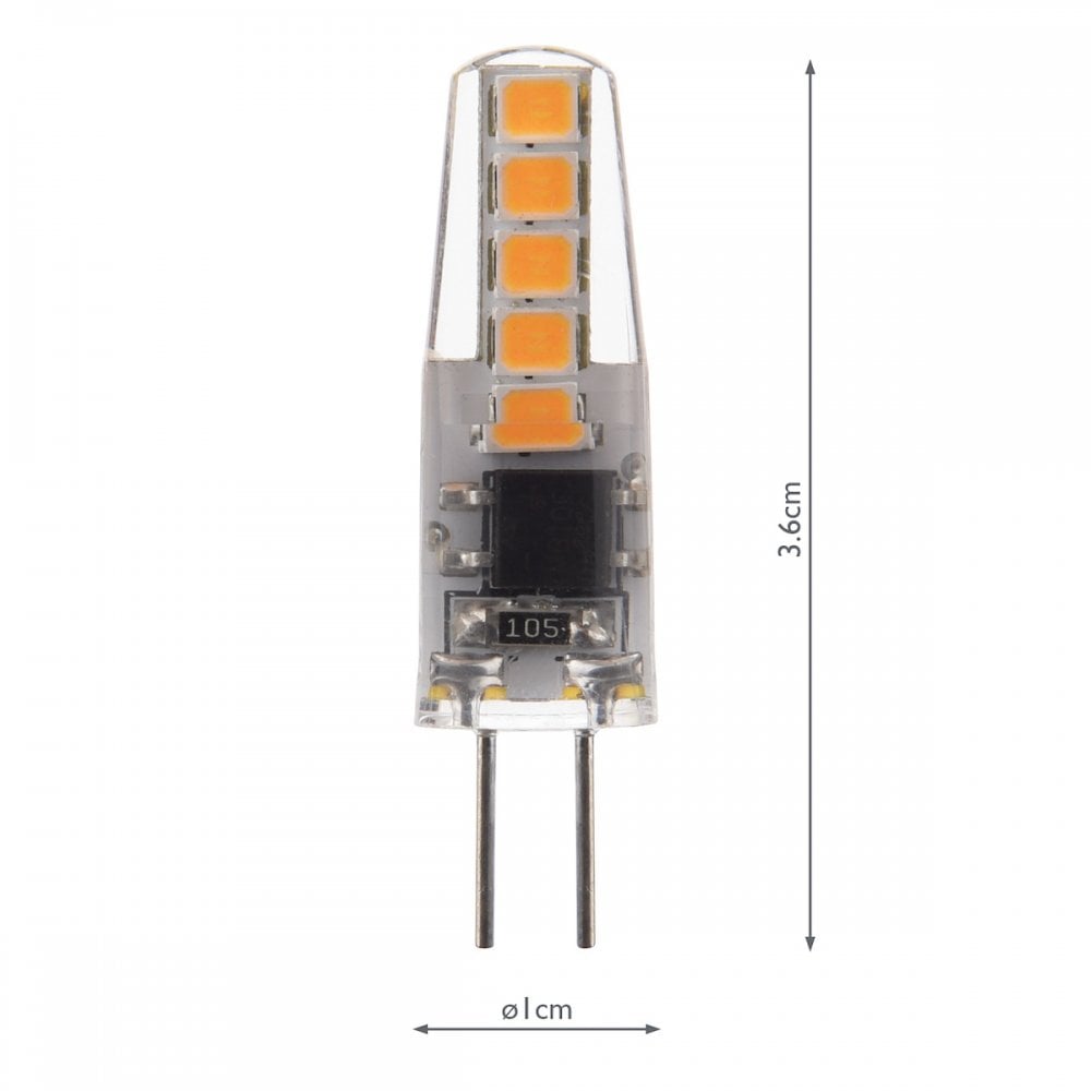 10 Pack G4 LED LAMP 2.0W 200LM 3000K CLEAR