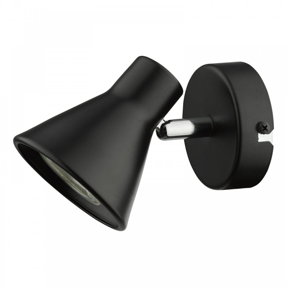 Diza Single Wall Spotlight In Matt Black Finish DIZ0722