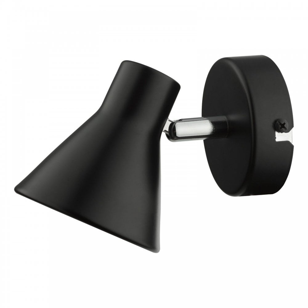 Diza Single Wall Spotlight In Matt Black Finish DIZ0722