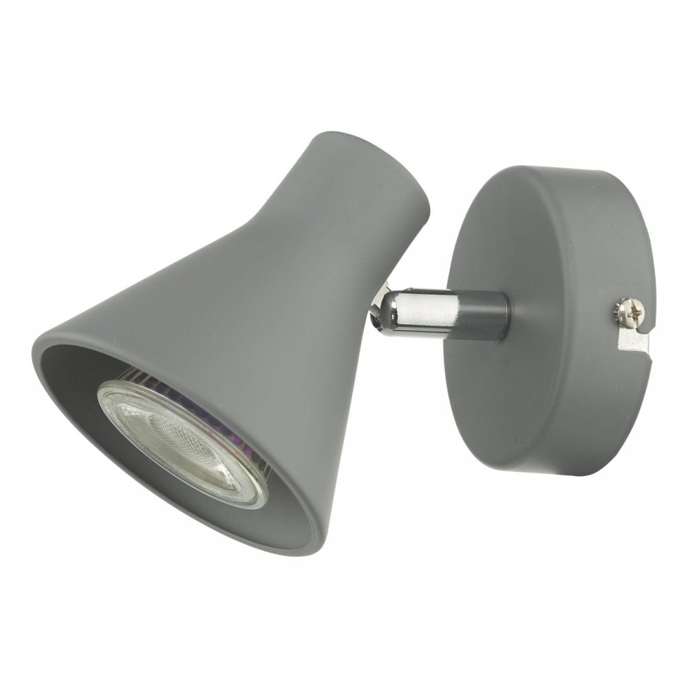 Diza Single Spotlight In Matt Grey Finish DIZ0739