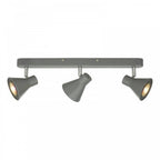 Diza 3 Light Spotlight Bar Ceiling Light In Matt Grey Finish DIZ7339
