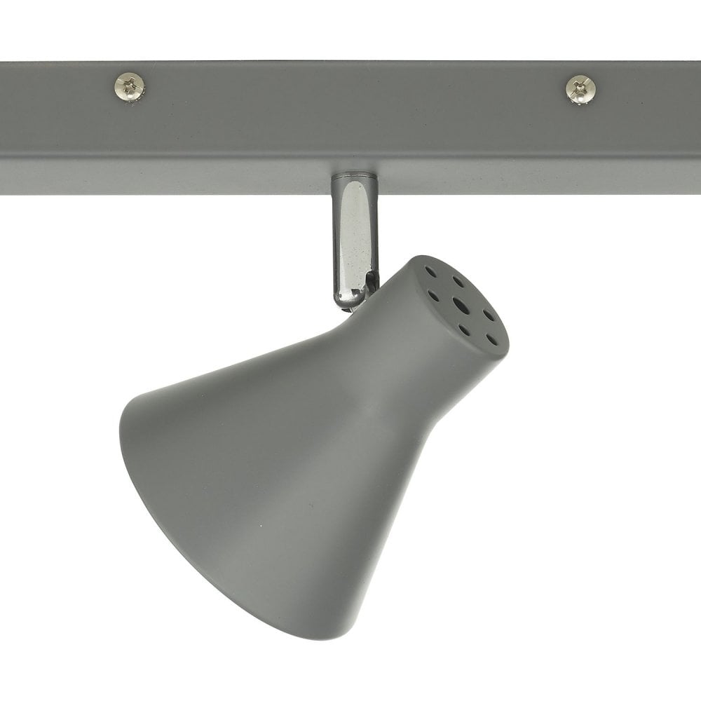 Diza 3 Light Spotlight Bar Ceiling Light In Matt Grey Finish DIZ7339