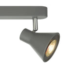 Diza 3 Light Spotlight Bar Ceiling Light In Matt Grey Finish DIZ7339