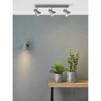 Diza 3 Light Spotlight Bar Ceiling Light In Matt Grey Finish DIZ7339