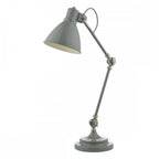 Eunice Task Lamp Grey And Satin Nickel Finish EUN4239