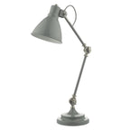 Eunice Task Lamp Grey And Satin Nickel Finish EUN4239