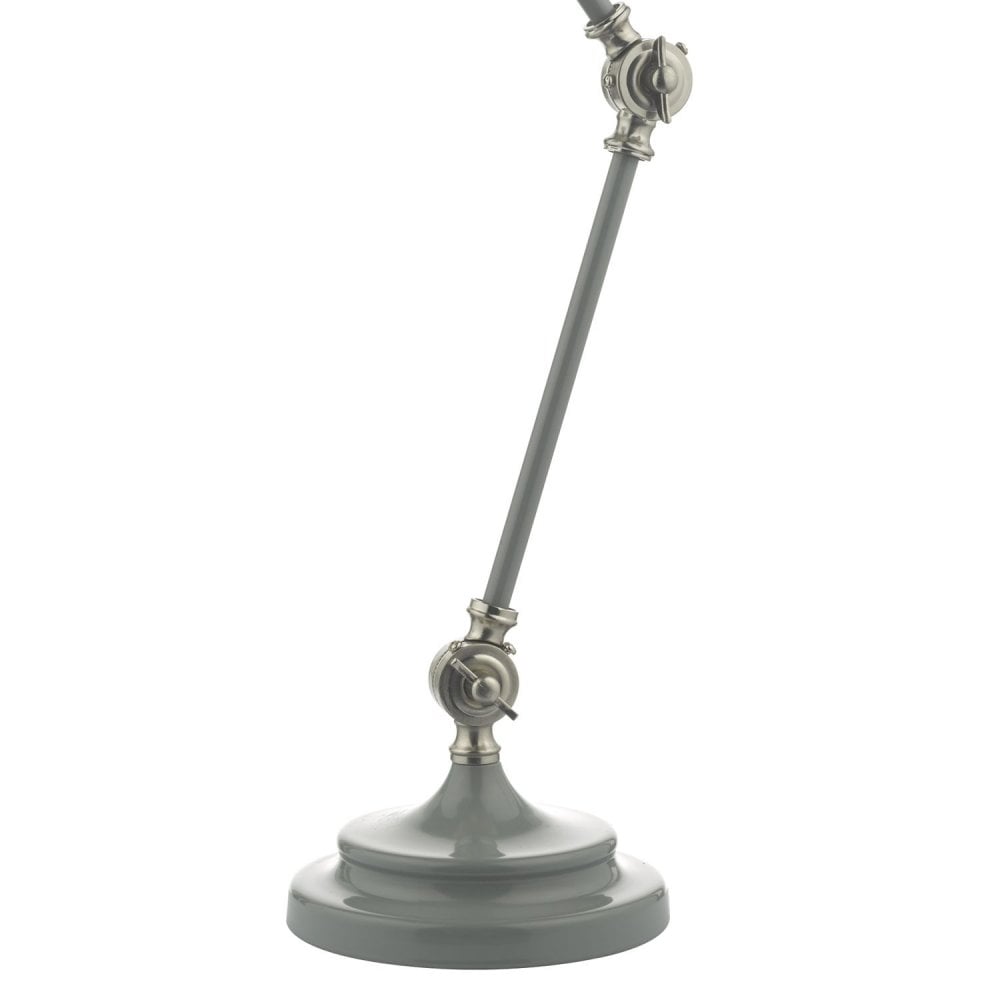 Eunice Task Lamp Grey And Satin Nickel Finish EUN4239