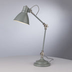 Eunice Task Lamp Grey And Satin Nickel Finish EUN4239