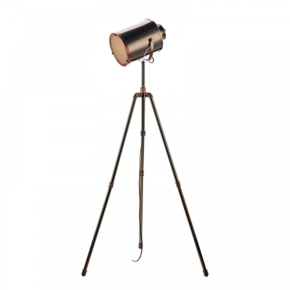 Jake Floor Lamp In Antique Silver And Copper Finish JAK4921