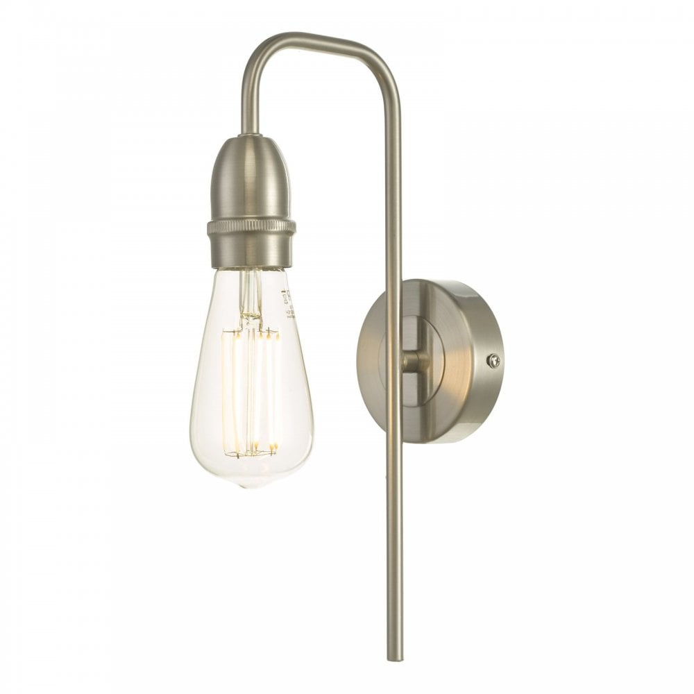 Kiefer Industrial Wall Light In Satin Chrome Finish KIE0746