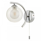 Nakita Wall Light In Polished Brass With Clear And Opal Glass NAK0750-04