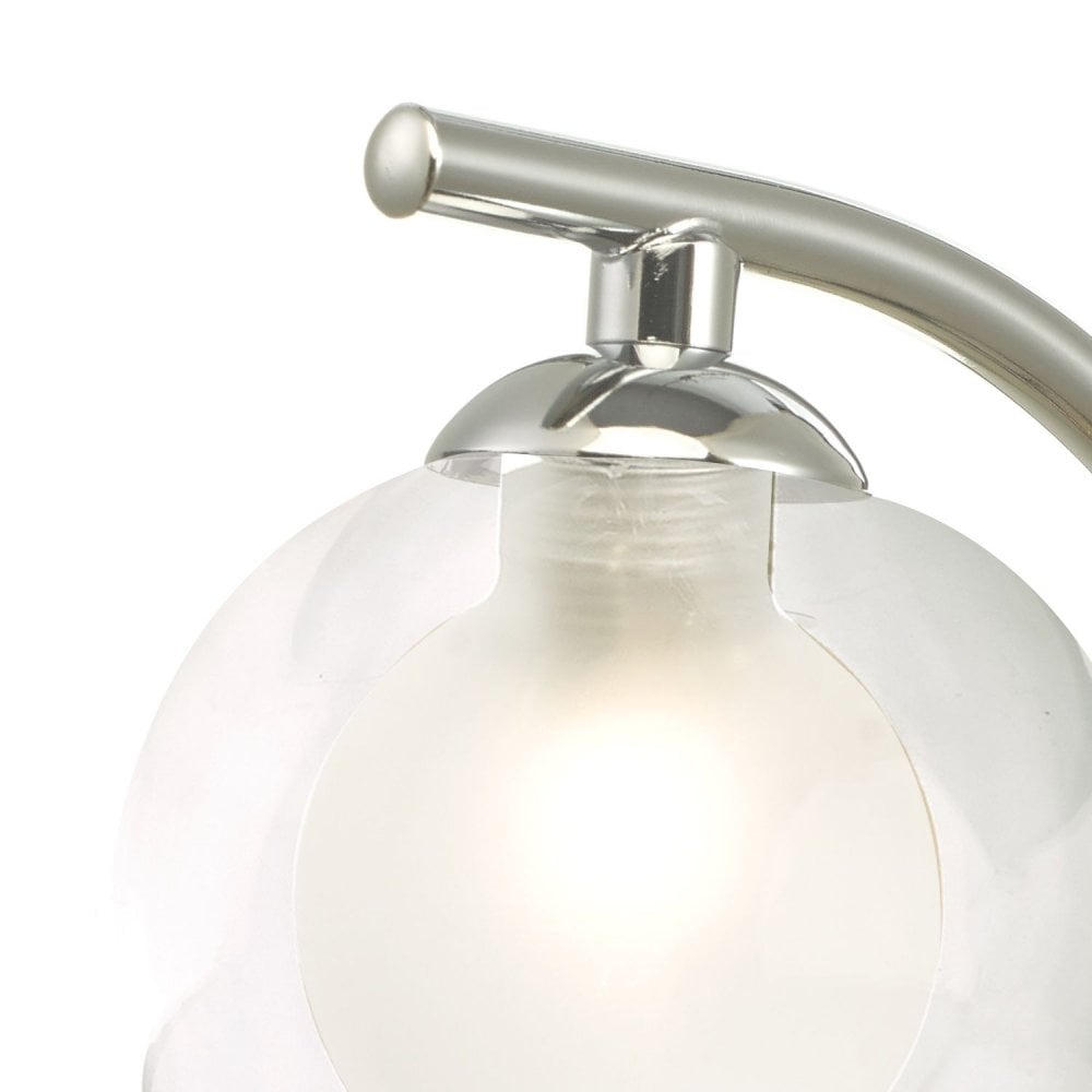 Nakita Wall Light In Polished Brass With Clear And Opal Glass NAK0750-04