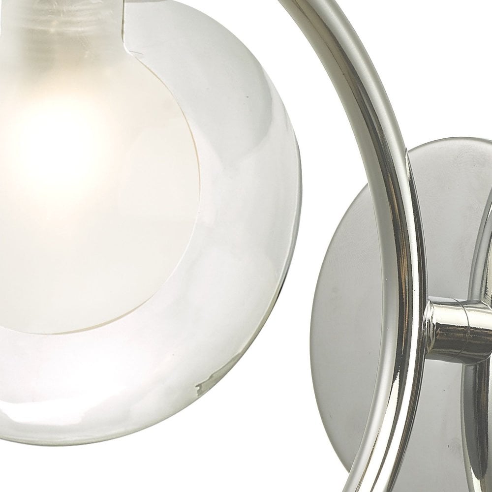 Nakita Wall Light In Polished Brass With Clear And Opal Glass NAK0750-04