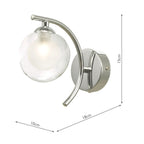 Nakita Wall Light In Polished Brass With Clear And Opal Glass NAK0750-04