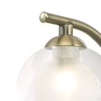 Nakita Wall Light In Antique Brass With Clear And Opal Glass NAK0775-04