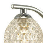 Nakita Wall Light In Polished Chrome With Dimpled Glass NAK0750-06