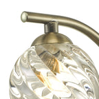 Nakita Wall Light In Antique Brass With Twisted Open Glass NAK0775-05