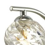 Nakita Wall Light In Polished Chrome With Twisted Open Glass NAK0750-05
