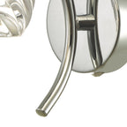 Nakita Wall Light In Polished Chrome With Twisted Open Glass NAK0750-05