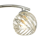 Nakita 3 Light Semi Flush Ceiling Light In Chrome With Twisted Open Glass NAK5350-05